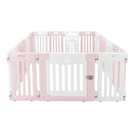 คอกกั้นสุนัขเพ็ทโฮม HOSTAIL Size L สีชมพู/ขาว