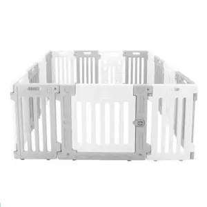 คอกกั้นสุนัขเพ็ทโฮม HOSTAIL Size L สีเทา/ขาว