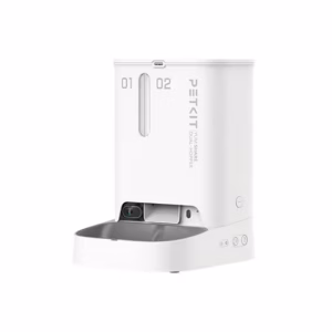 PETKIT เครื่องให้อาหารอัตโนมัติ พร้อมกล้อง AI รุ่น Yumshare Dual-Hopper สีขาว