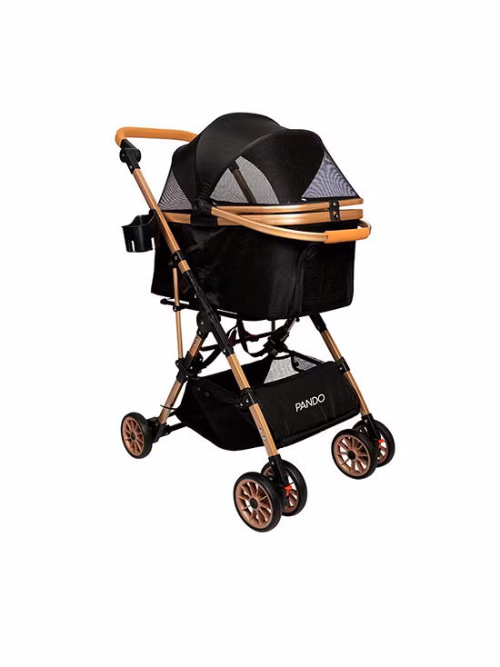 PANDO Second Generation Pet Trolley รถเข็นสำหรับสัตว์เลี้ยง รุ่น PDSG3736BL - Black