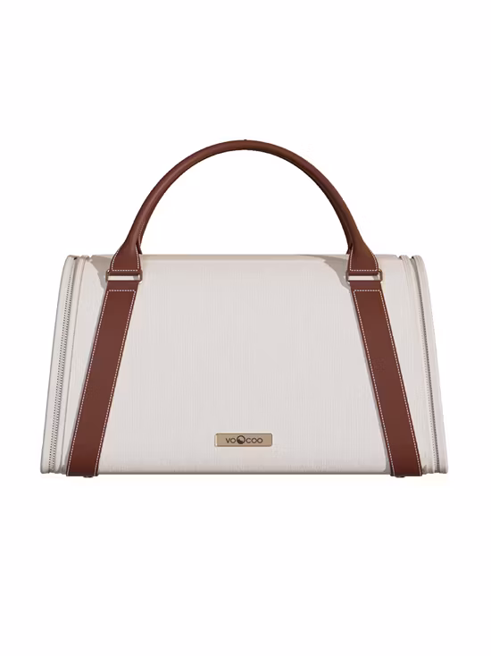 Voocoo กระเป๋าสัตว์เลี้ยง คล้องแขน มีหน้าต่างระบายอากาศ Pet Bag Fynn Hand Carry รุ่น 6974381464000 - Cream